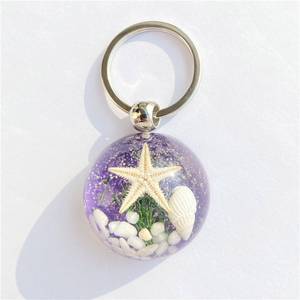 Porte-clés Monde Sous-Marin en Résine Étoile de Mer Ambre – Bijou Fantaisie Mignon et Tendance, Idéal Cadeau - Product Image 3