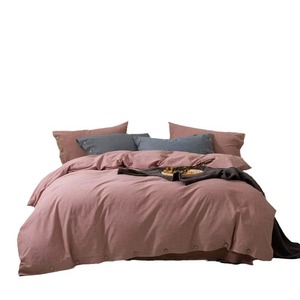 Parures de lit en lin pur, housses de couette brodées, tailles Queen et King - Product Image 2