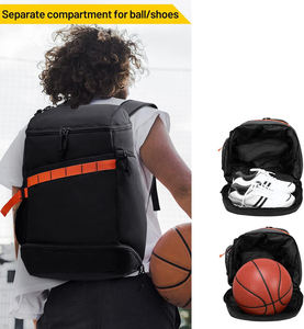Basketball Gear Bag <b>Large</b> Capacity Sports <b>Backpack</b> with Dedicated Basketball Holder Shoe Compartment Clothing Storage Pockets - Product Image 4