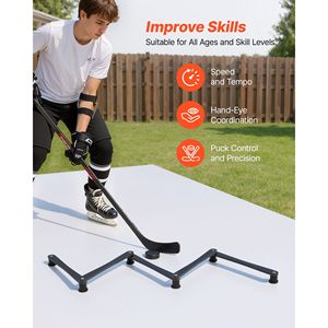 Entrenador de Manipulación de Palo de Hockey - Equipo de Entrenamiento de Coordinación y Reacción Ligero, Portátil, Ajustable en 5 Secciones, para Uso en Hielo y Fuera de Hielo - Product Image 3