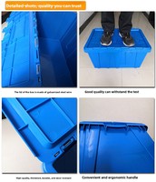 Panier de transport robuste pour équipement d'exploration minière, solution de stockage à haute capacité en plastique avec chariot