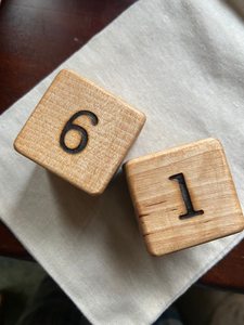 Cubos de Dados de Madera Pulida Lisa para Juegos de Interior, Juguetes Educativos y Manualidades, Artesanías Naturales - Product Image 6