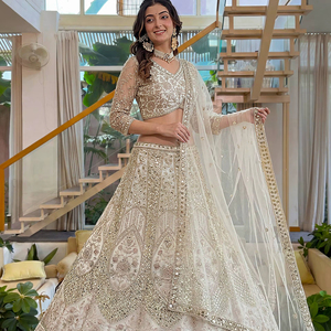 Ramdev Trading Women's Traditional Lehenga Choli Ethnic Wear Butterfly <b>Net</b> Material Wholesale Bulk Supplier for India Pakistan - Product Image 1