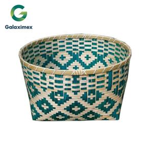 Cesta de fruta de material natural multicolor respetuoso con el medio ambiente al por mayor, productos de bambú baratos para cestas de fruta hechos en Vietnam - Product Image 3