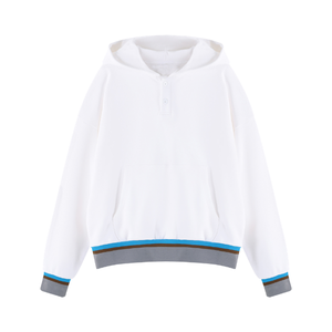 Sweat-shirt unisexe ample à capuche, 100 % coton, 340 GSM, respirant, tricoté, col rond, décontracté, manches longues, pour l'hiver - Product Image 6