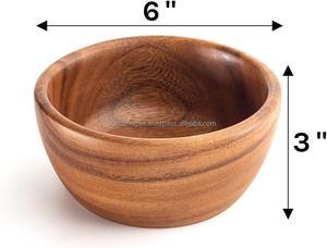 Bol en bois de qualité d'exportation utilisé pour les restaurants de cadeaux de marque et les événements spéciaux au prix de gros - Product Image 4