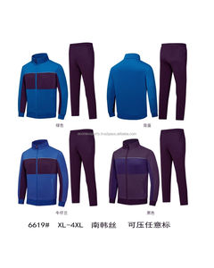 Livraison rapide, ensemble de survêtements personnalisés pour hommes, vêtements de sport OEM de 2 pièces, survêtement de gymnastique en coton et polyester, prix d'usine en vrac - Product Image 6
