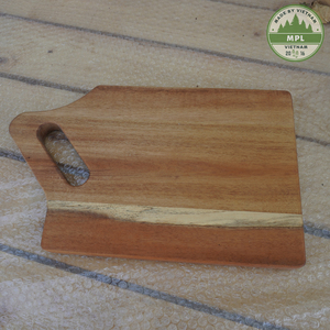 Venta caliente logotipo personalizado tabla de cortar de doble cara madera de acacia mango de nogal cuadrado queso servir Tabla de charcutería - Product Image 4