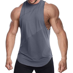 Mens Gym Tank Tops Workout Sleeveless T-Shirts Athletic Muscle Cut Off Training Bodybuilding Stringer Tees - Product Image 4