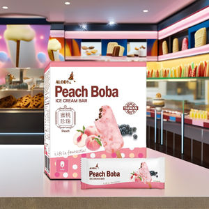 Precio al por mayor Natural Delicious Summer Peach Soft Ice Cream Bar Halal Certificado Empaquetado en cajas - Product Image 2
