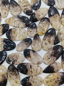 100% qualité naturelle fossilisé racine de palmier en gros fossilisé racine de palmier Cabochon belle pierre précieuse fait à la main faisant des bijoux - Product Image 3