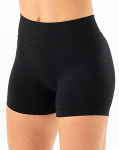 Shorts Bermuda Ajustados para Mujer, Nuevo Estilo, Transpirables, Sin Costuras, Diseño Sólido, Alta Calidad, Método de Tejido No Tejido - Product Image 1