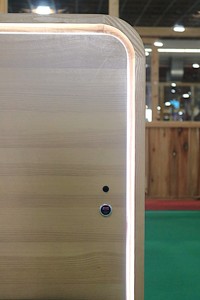 Solid Wood King <b>Bed</b> <b>Frame</b> Electric LED Lighting <b>Foldable</b> Design Built-in Charging Durable Luxury Modern Comfortable Extendable - Product Image 2