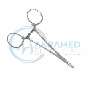 Pinces hémostatiques Halstead Mosquito 5 pouces droites en acier inoxydable CE ISO, instrument chirurgical médical - Product Image 2