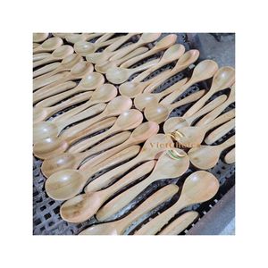 Utensilio de cocina Vietchoice de alta calidad, espejo pulido, ecológico, de madera de caucho natural Acasia y bambú, para sartenes antiadherentes. - Product Image 1