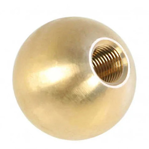 Bouton sphérique en laiton au design moderne avec trou fileté pour accessoires de quincaillerie de porte ou d'armoire, fait main, en promotion - Product Image 4