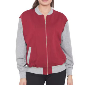 Chaqueta de Forro Polar Roja para Hombre con Cierre de Cremallera, Cuello Alto, Estilo Casual, para Otoño, Corte Regular, Material de Poliéster Tejido - Product Image 1