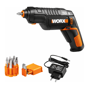 4V <b>Rechargeable</b> Battery Cordless Pistol Screwdriver with <b>LED</b> <b>Light</b> 6 Bits 20 RPM for DIY <b>Work</b> - Product Image 1