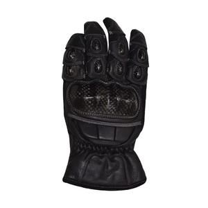 Gants de moto en cuir véritable confortables et personnalisés - Gants d'entraînement respirants à écran tactile pour le sport, à doigts complets avec fermeture auto-agrippante - Product Image 6