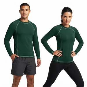 UPF 50 Custom Logo Rash Guard Mma <b>Compression</b> <b>Shirt</b> Long Sleeve UV Protective Sublimation Printing for Men and women - Product Image 2