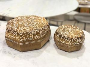 Handmade Wooden Jewelry <b>Box</b> With Colorful Printed Pattern Luxury Decorative Storage Gift <b>Box</b> For Islamic Occasions Ramadan Eid - Product Image 2