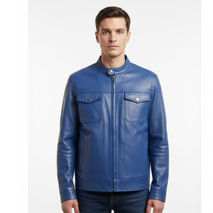 Veste en cuir pour homme de qualité supérieure, avec finition raffinée, doublure confortable, coutures durables, personnalisation de la marque - Product Image 1