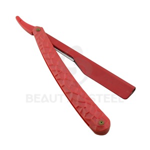 Unique Red and Black Splatter Cut Throat <b>Razor</b> Single Blade Shaving System Ergonomic Grip for <b>Men</b> Home Grooming Shaves - Product Image 6