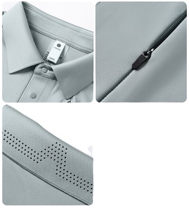 Tissu piqué 100 % coton de qualité supérieure pour T-shirt, manches courtes classiques, respirant, séchage rapide, pour vêtements formels pour hommes, vente en gros - Product Image 6