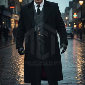Manteau en Laine Respirant et Chaud de Haute Qualité pour Hommes – Vêtement d'Hiver Classique au Toucher Doux – Fournisseur en Gros - Product Image 3