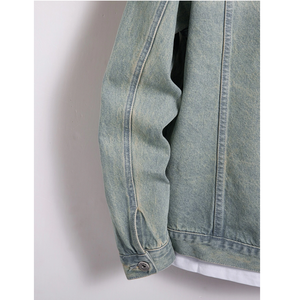 OEM Custom Made Men's Denim Jacket in <b>Top</b> Quality Quick Dry Breathable <b>Top</b> Stylish Warm Men Denim Jackets with Custom logo - Product Image 5