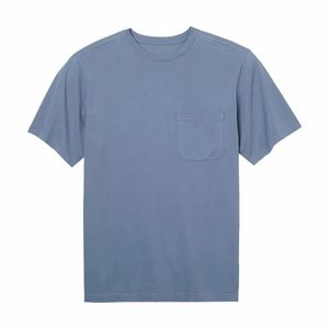 เสื้อยืดผู้ชายผ้าคอตตอนเจอร์ซีย์ 180 กรัม สำหรับฤดูร้อน ทรงหลวม สไตล์ลำลอง ปักลาย 3 มิติ รับปักโลโก้ ปักลาย 3 มิติ แบบ OEM สีพื้น - Product Image 4