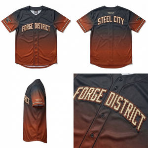 Maillot de baseball personnalisé, streetwear, sublimation, uniforme d'équipe, t-shirt athlétique respirant, style professionnel MALUZA INDUSTRIES - Product Image 6