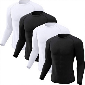 Logo Custom Front <b>Men's</b> MMA Rash Guard Spandex Polyester 160g Full Sleeve Quick Dry Jiu Jitsu BJJ Boxing Gym <b>Swimming</b> <b>Tops</b> - Product Image 5