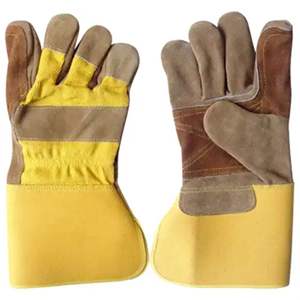 Gants de travail professionnels RAHEEM IMPEX en cuir croûte, anti-coupure, imperméables, résistants à la chaleur, antidérapants et respirants - Product Image 3