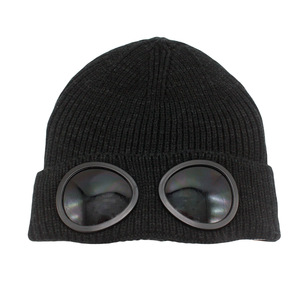 High Quality Cotton <b>Ski</b> Hats for Men and Women Windproof and Warm Beanie Cap with Goggles Embossed Design Hot Selling - Product Image 5