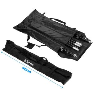 ชุดขาตั้งฉากหลังถ่ายภาพปรับระดับได้ 2x3 เมตร พร้อมผ้ามัสลินสีเขียว คานขวาง และกระเป๋าหิ้ว รุ่น D0100XUZPIY สำหรับสตูดิโอวิดีโอ - Product Image 5