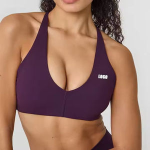 Soutien-gorge de sport pour femme le plus vendu - Nouvelle collection, design personnalisé, confort optimal, séchage rapide, maintien moyen, bretelles croisées - Product Image 4