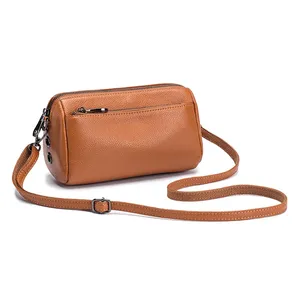 Bolso de Hombro para Mujer, Bolso de Cuero Genuino, Bolso Cruzado de Piel Vacuna de Lujo, Bolso de Moda Femenino, Bolso Tipo Hobo, Bolso Mensajero - Product Image 5