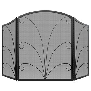 Pantalla de fuego de malla metálica de diseñador de vendedor superior negra para valla de seguridad de chimenea Protector de chispa seguro de Ambience Lifestyle - Product Image 3