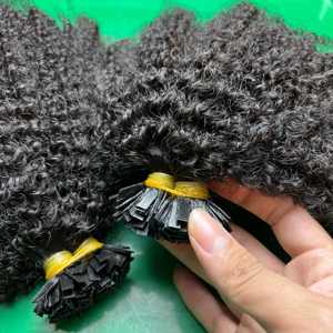 CDYHAIRVN Extensiones de Cabello Humano 100% Virgen Vietnamita Rizado Kinky, Patrón Afro Grueso y Voluminoso, Sin Procesar, No Remy, Doble Trama a Máquina - Product Image 4