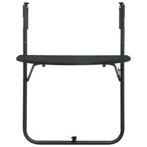 23.6 nero "x 25.2" x 32.9 "tavolo da balcone appeso in plastica Rattan Look 23.6 \" x25.2 \ "x32.9 \" tavolo da balcone - Product Image 2
