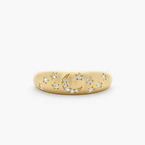 Anillo Cruzado de Moissanita de 14K, Joyería Fina de Plata de Ley 925, Joyería de Boda para Mujer, Anillo de Compromiso de Moissanita - Product Image 1