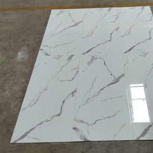 Carrelage en porcelaine poli brillant 60×120 cm, aspect marbre blanc, pour sol et mur - Product Image 5