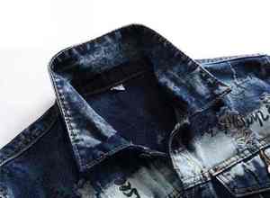 Vestes en jean pour hommes de haute qualité et respirantes, nouvelle collection, vente en gros, personnalisables - Product Image 3