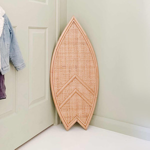 Tabla de surf decorativa de ratán, inspirada en la costa, tejida a mano, juguete interactivo para niños - Product Image 6