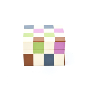 FAIZA CRAFT Boîte de rangement carrée moderne en résine de luxe, artisanale, multi-usages, organiseur de bijoux, étui décoratif - Product Image 6
