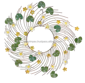 Taille moyenne personnaliser couronne colorée cadres modernes décor à la maison couronne de Noël spécifiquement orné feuilles couronne de Noël - Product Image 1