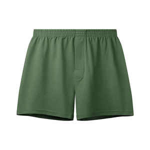 Calzoncillos bóxer sin costuras de cintura media para hombre, de spandex, transpirables, de punto, de secado rápido, con logo personalizado, lisos, para uso diario, al por mayor - Product Image 3