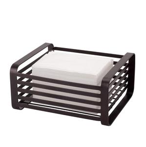 Panier à serviettes en fer minimaliste pour une table bien entretenue, offrant un rangement pratique avec un design métallique simple - Product Image 1