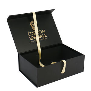 Matte Black Fold Flat Paper Clothing Packaging <b>Box</b> Custom <b>Silver</b> Foil Print Small Brand Logo Rigid Gift <b>Box</b> For Garment - Product Image 1